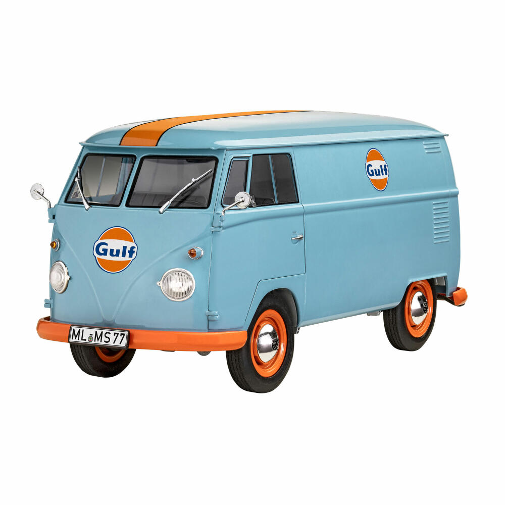 Revell Fahrzeug-Modellbausatz VW T1 Panel Van Gulf, Auto, 123 Teile, 1:24, 07726