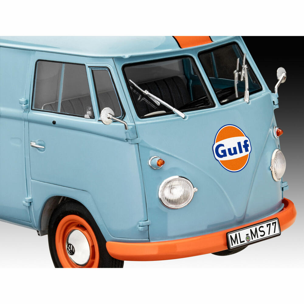 Revell Fahrzeug-Modellbausatz VW T1 Panel Van Gulf, Auto, 123 Teile, 1:24, 07726