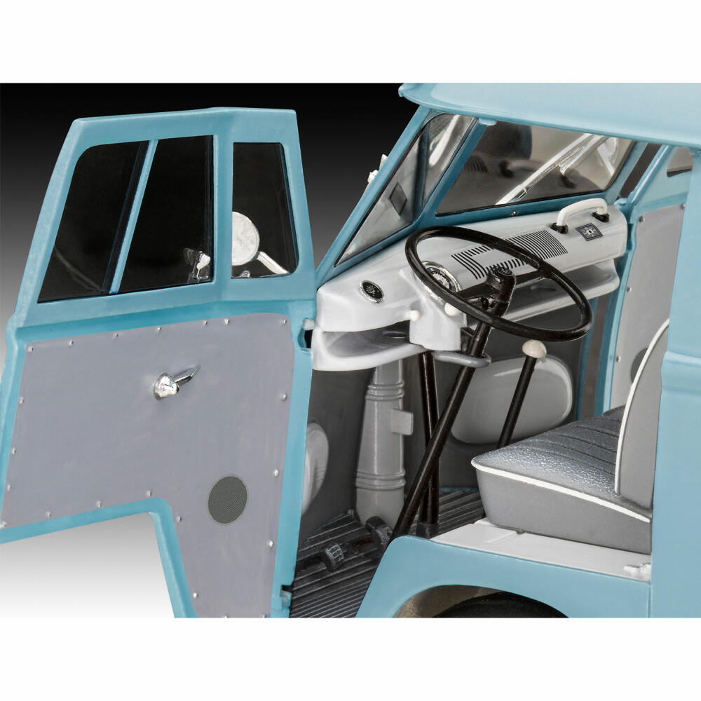 Revell Fahrzeug-Modellbausatz VW T1 Panel Van Gulf, Auto, 123 Teile, 1:24, 07726