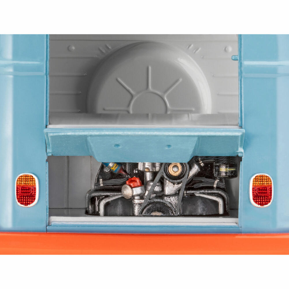 Revell Fahrzeug-Modellbausatz VW T1 Panel Van Gulf, Auto, 123 Teile, 1:24, 07726