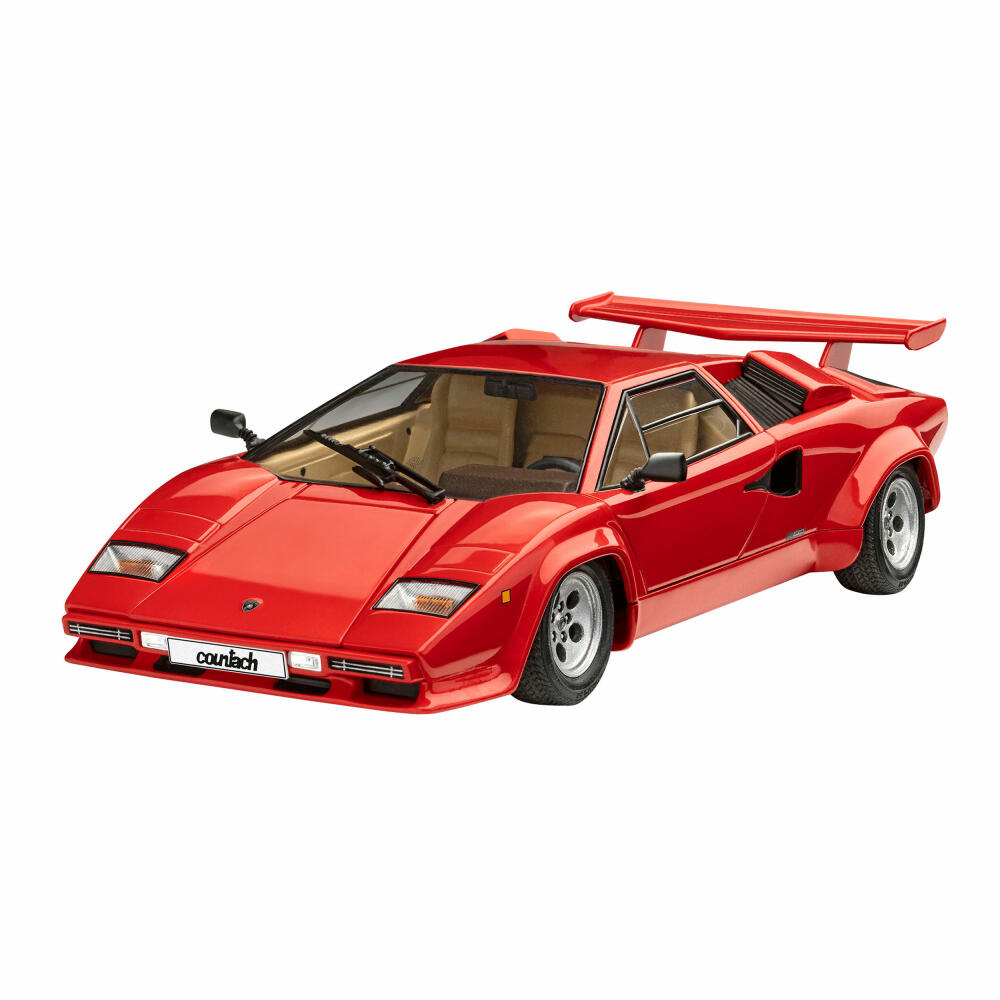 Revell Fahrzeug-Modellbausatz Lamborghini Countach LP500S, Auto, 124 Teile, 1:24, 07730