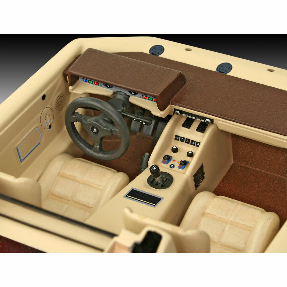 Revell Fahrzeug-Modellbausatz Lamborghini Countach LP500S, Auto, 124 Teile, 1:24, 07730
