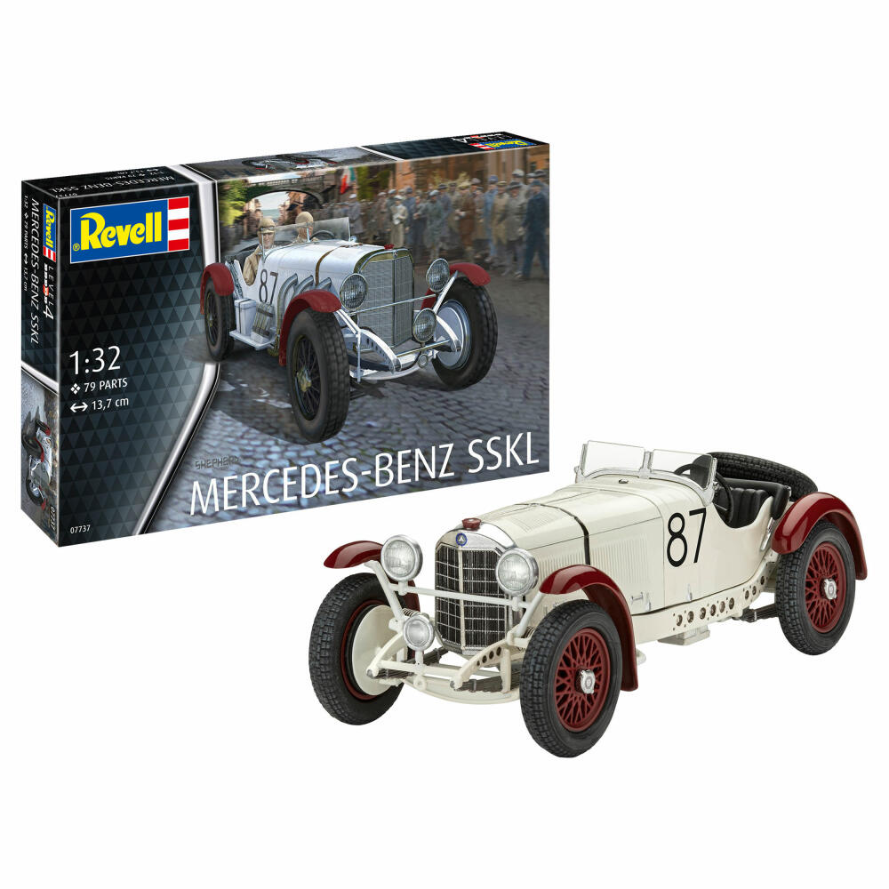 Revell Fahrzeug-Modellbausatz Mercedes-Benz SSKL, Auto, 79 Teile, 1:32, 07737
