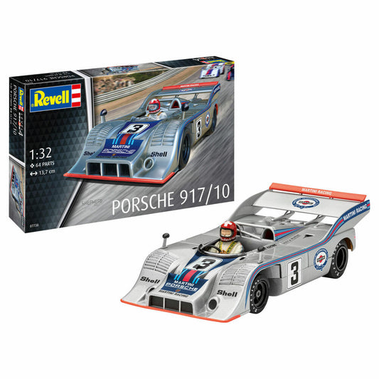 Revell Fahrzeug-Modellbausatz Porsche 917/10, Auto, 64 Teile, 1:32, 07738