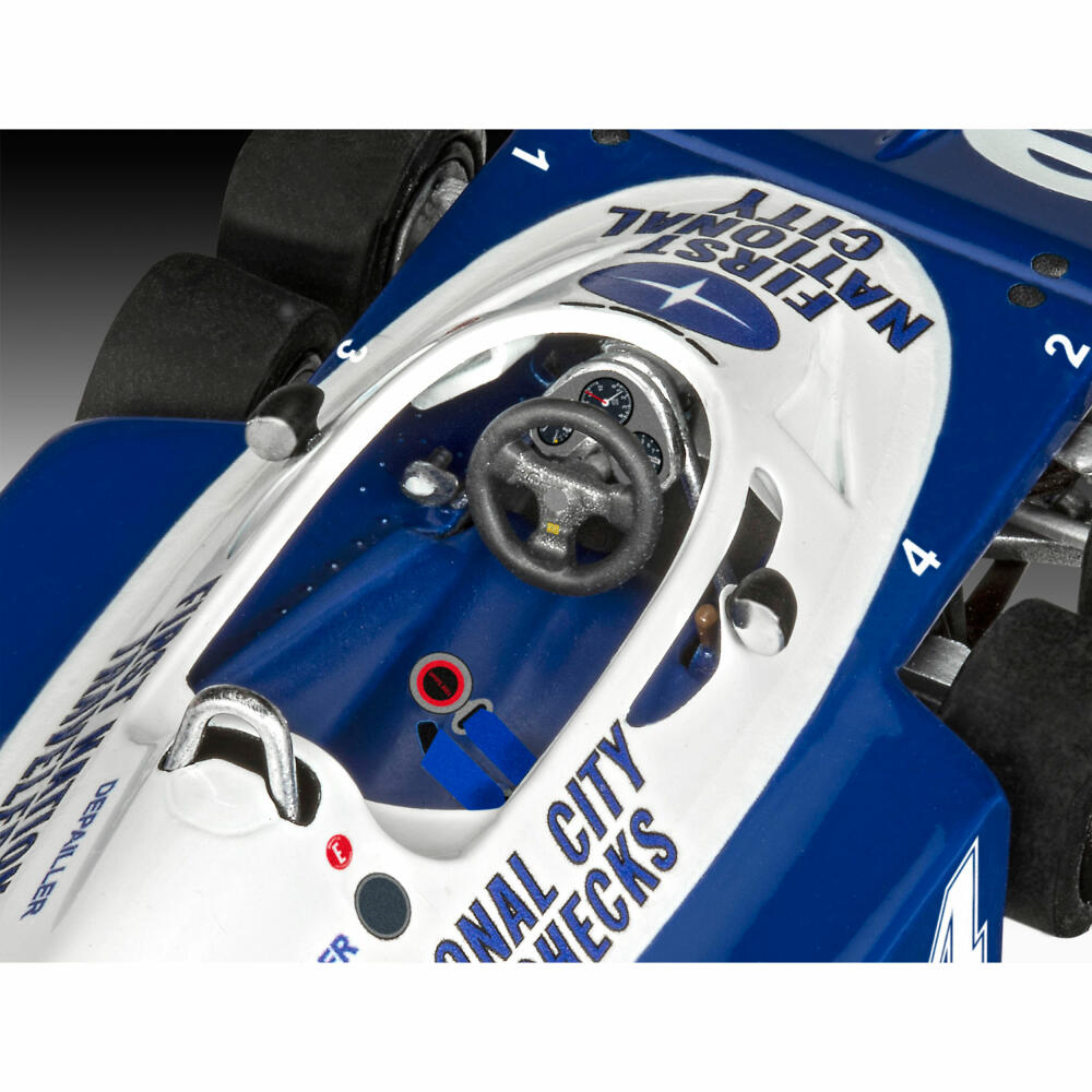 Revell Fahrzeug-Modellbausatz Tyrrell P34/2 6-Wheeler, Rennauto, 105 Teile, 1:32, 07741