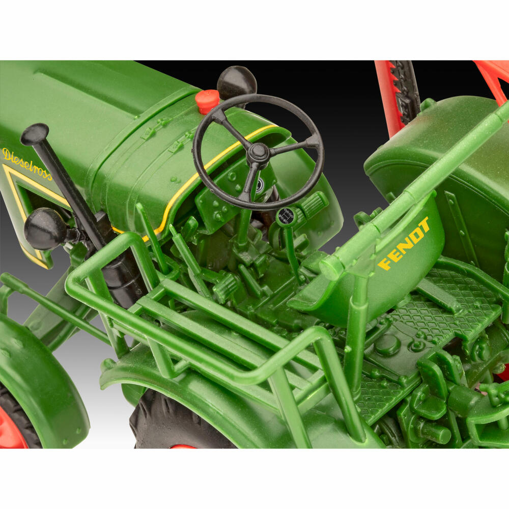 Revell Steckbausatz Fendt F20 Dieselroß Traktor Click System, 91 Teile, 1:24, 07828