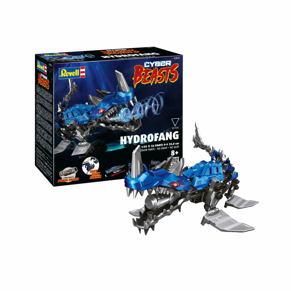 Revell Steckbausatz CyberBeasts HydroFang Click System, Actionfigur, 56 Teile, 1:35, 07851