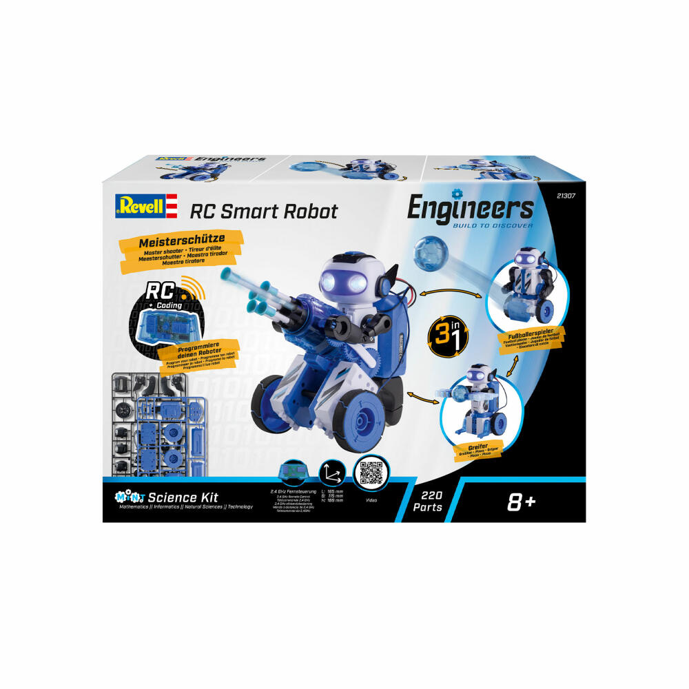 Revell Engineers Experimentierkasten RC Smart Robot 3in1, 21307