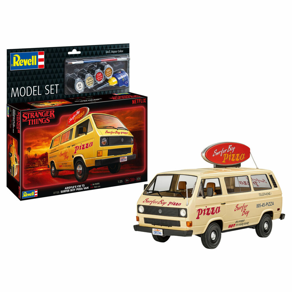 Revell Fahrzeug-Modell-Set StrangerThings Argyles VWT3 Surfer Boy, 84 Teile, 1:25, 67725