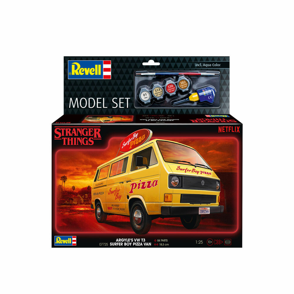 Revell Fahrzeug-Modell-Set StrangerThings Argyles VWT3 Surfer Boy, 84 Teile, 1:25, 67725