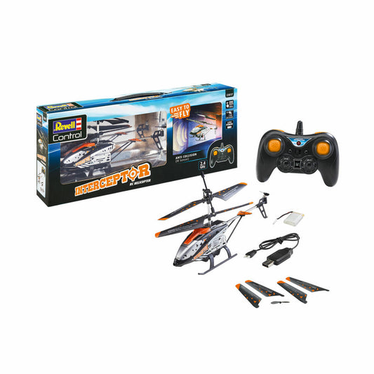 Revell Control Anti-Crash Helicopter Interceptor, ferngesteuerter Hubschrauber, Infrarot, ab 8 Jahren, 23817