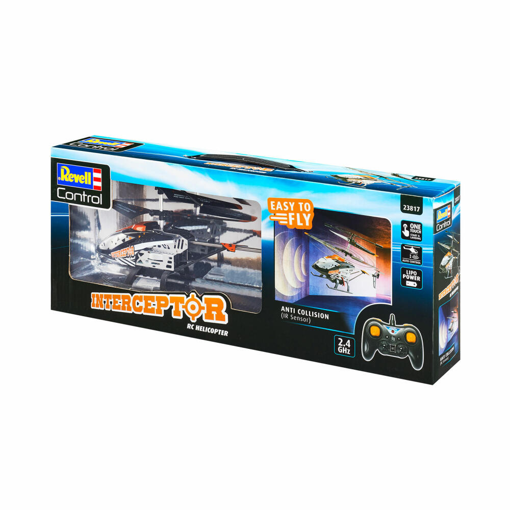 Revell Control Anti-Crash Helicopter Interceptor, ferngesteuerter Hubschrauber, Infrarot, ab 8 Jahren, 23817