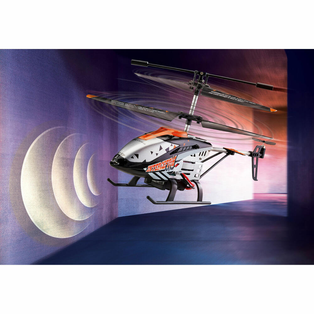 Revell Control Anti-Crash Helicopter Interceptor, ferngesteuerter Hubschrauber, Infrarot, ab 8 Jahren, 23817