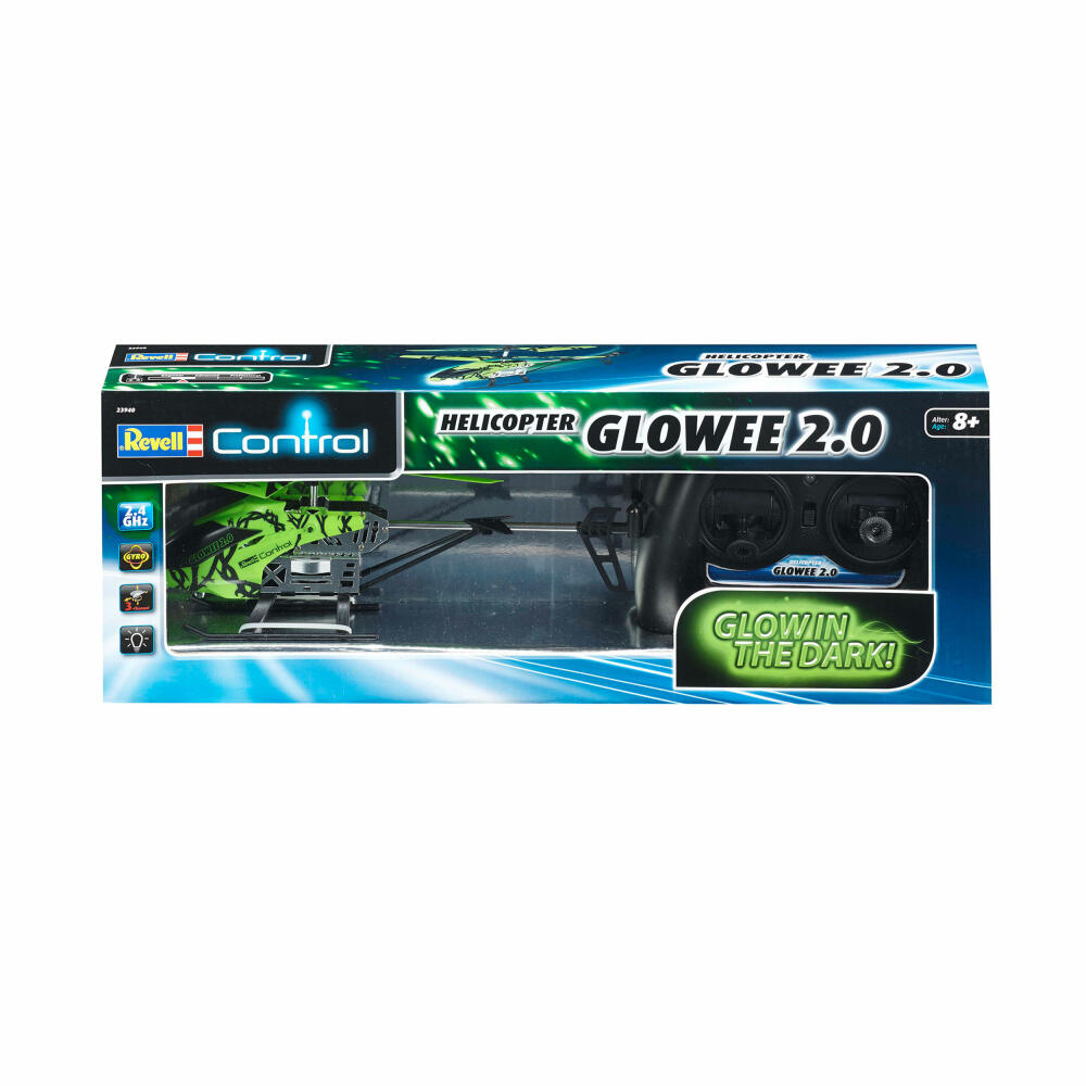Revell Control Helicopter Glowee 2.0, remote-controlled helicopter, 3-channel GHz, ages 8 and up, 23940