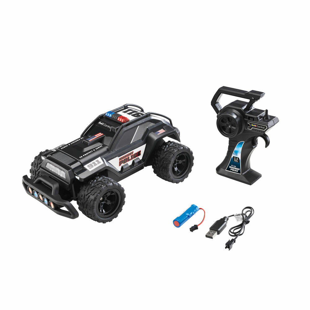 Revell Control RC Highway Police, ferngesteuertes Polizeiauto, 2.4 GHz, ab 6 Jahren, 24455