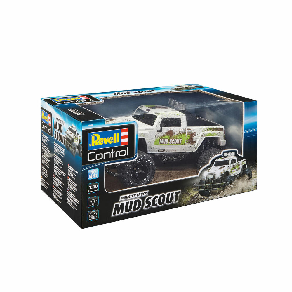 Revell Control RC Truck New Mud Scout, remote-controlled monster truck, 40 MHz, ages 8 and up, 24643