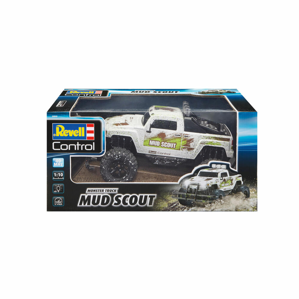 Revell Control RC Truck New Mud Scout, remote-controlled monster truck, 40 MHz, ages 8 and up, 24643