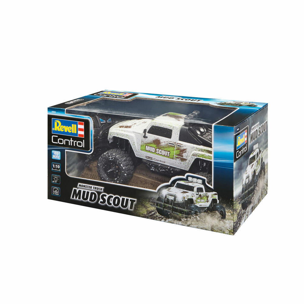 Revell Control RC Truck New Mud Scout, remote-controlled monster truck, 40 MHz, ages 8 and up, 24643