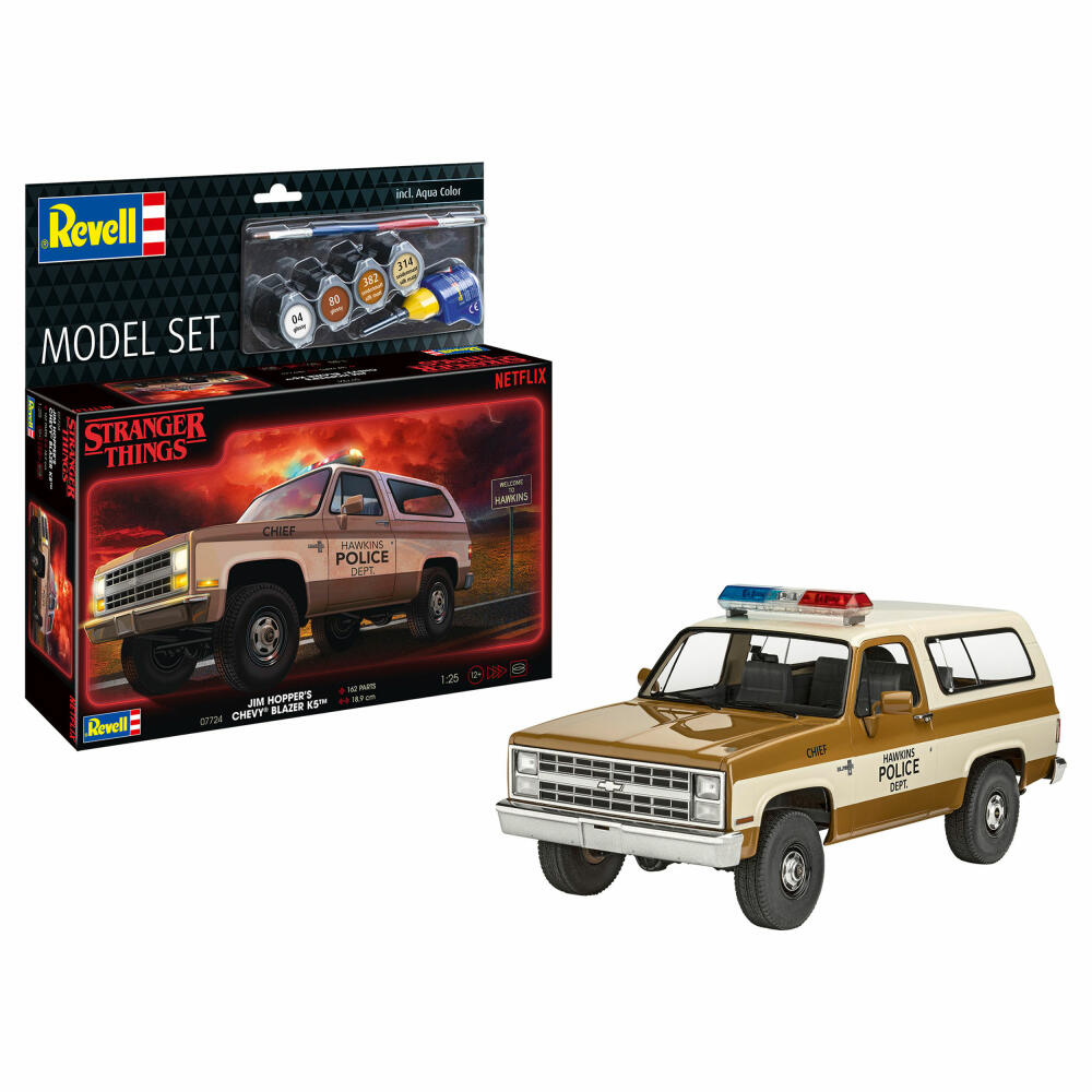 Revell Fahrzeug-Modell-Set Stranger Things Chevrolet K5 Blazer, 100 Teile, 1:25, 67724