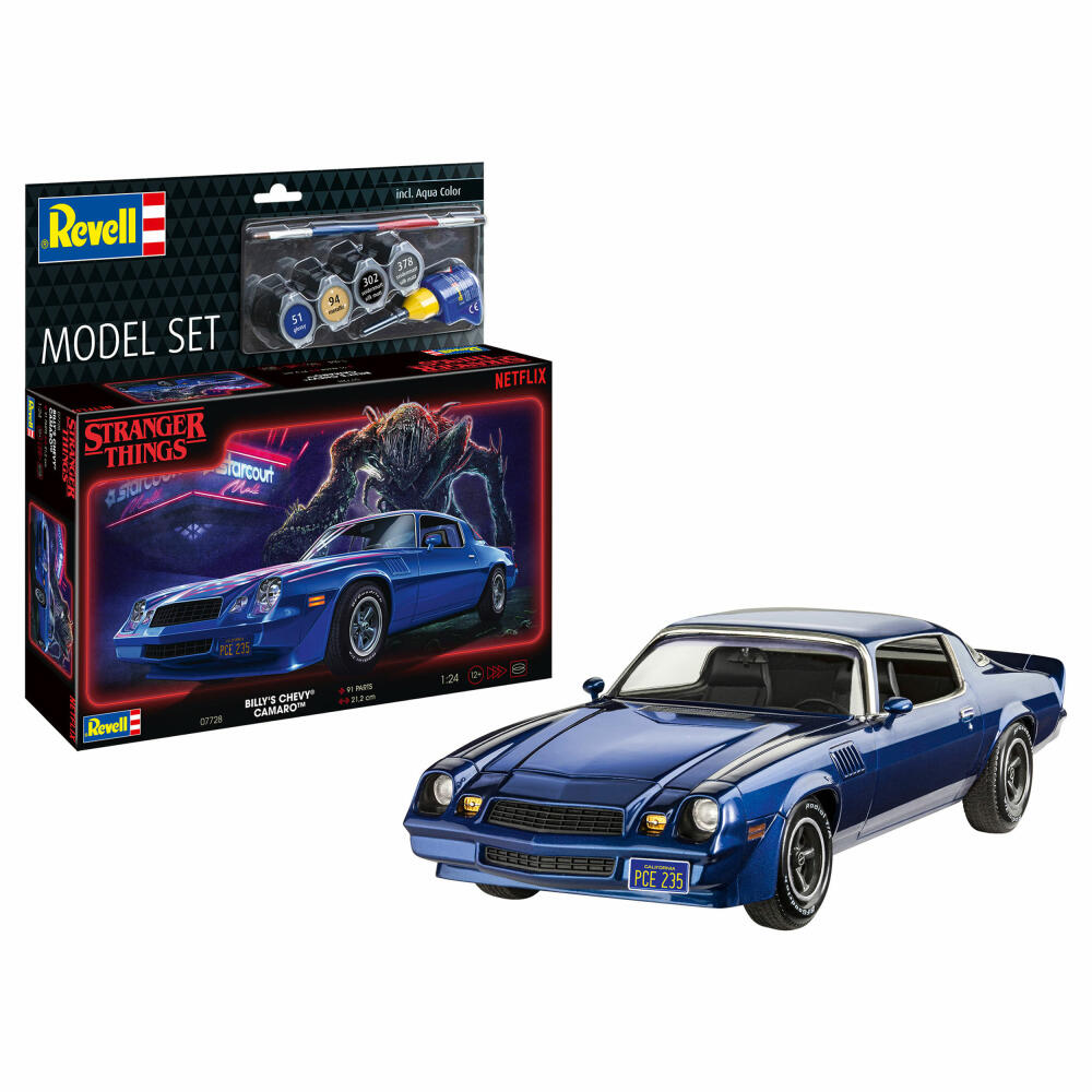 Revell Fahrzeug-Modell-Set Stranger Things Billys Chevy Camaro Z/28, 91 Teile, 1:24, 67728