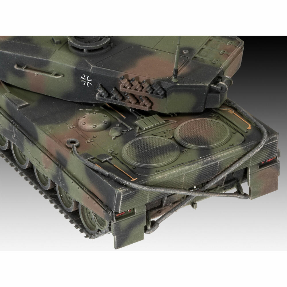Revell Panzer-Modellbausatz SLT 50-3 Elefant mit Leopard 2A4, Panzertransporter, 421 Teile, 1:72, 03311
