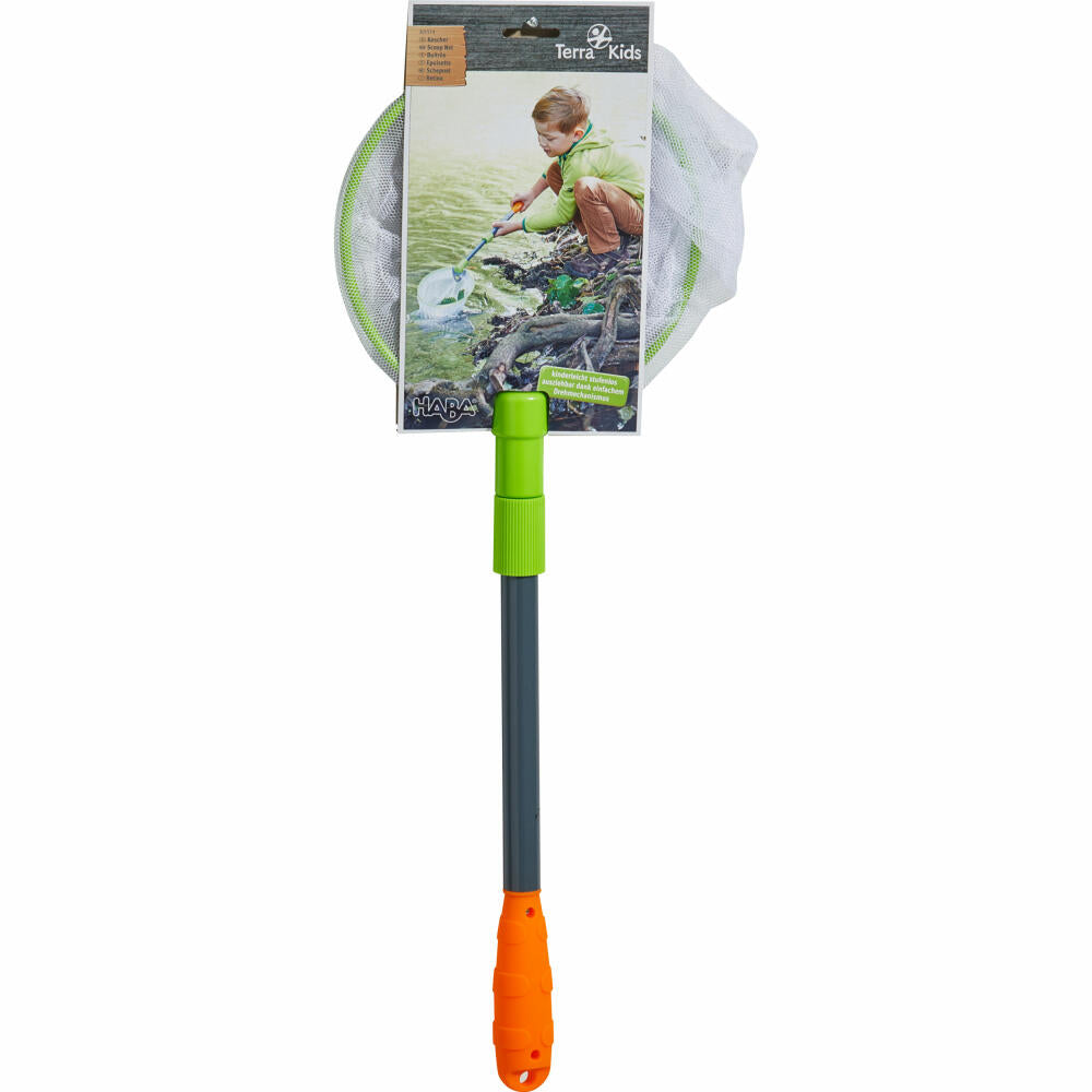 HABA Terra Kids Kescher, Angelnetz, Fischkescher, mit Teleskopstange, Kinder, ab 6 Jahren, 1301514001