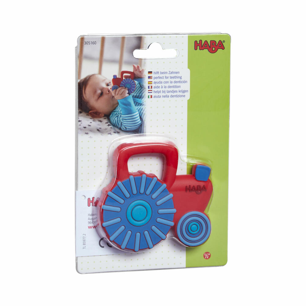 HABA Greifling Traktor, Greifspielzeug, Beißring, Spielzeug, ab 6 Monaten, 2011687001