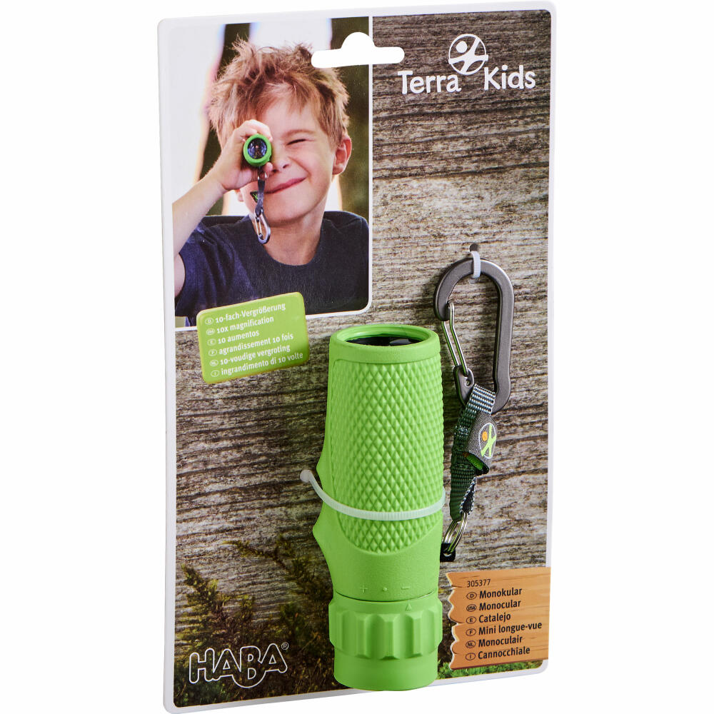 HABA Terra Kids Monokular, Fernglas, Fernrohr, Kinder, Entdecken, ab 6 Jahren, 1305377001