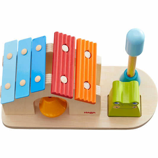HABA Metallophon Klang-Haus, Xylophon, Klangspielzeug, Spielzeug, ab 12 Monaten, 1305762001