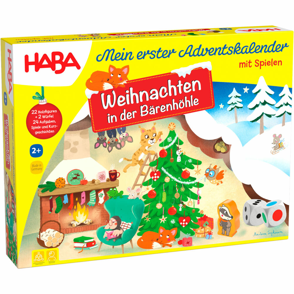 HABA My First Games Advent Calendar, Advent, Christmas Calendar, Children, from 2 years, 1306764001