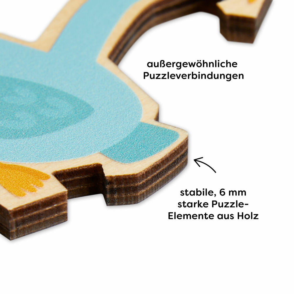 HABA Holzpuzzle 2in1 Elefant, Puzzle, Kinderpuzzle, Holz, Kinder, ab 3 Jahren, 2011068001