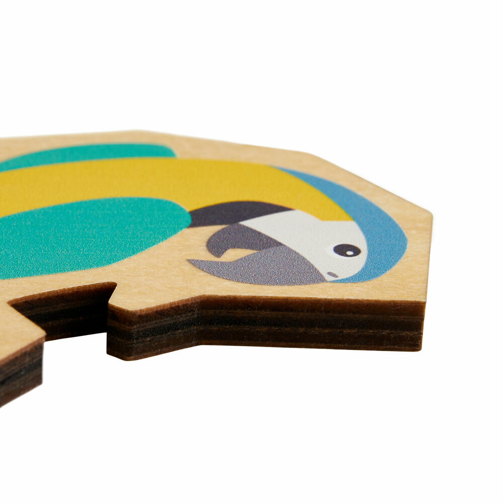 HABA Holzpuzzle 2in1 Papagei, Puzzle, Kinderpuzzle, Holz, Kinder, ab 4 Jahren, 2011453001