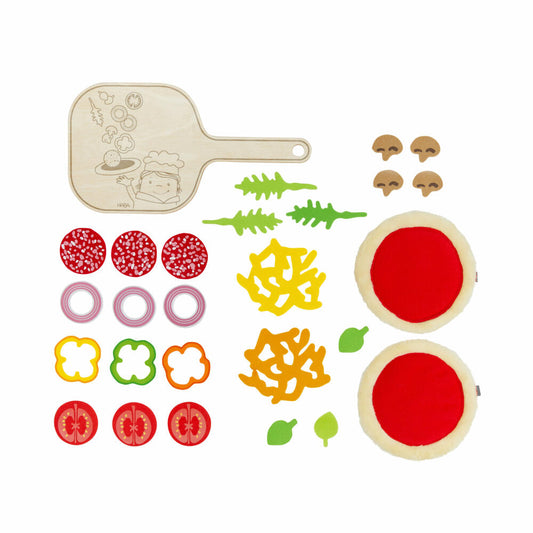 HABA Pizza-Set mit Brettchen, Spielzeuglebensmittel, Spielzeug, Kinder, ab 3 Jahren, 2012081001