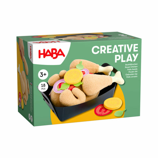 HABA Creative Play - Brathähnchen, Spielzeuglebensmittel, Spielzeug, Kinder, ab 3 Jahren, 2012309001