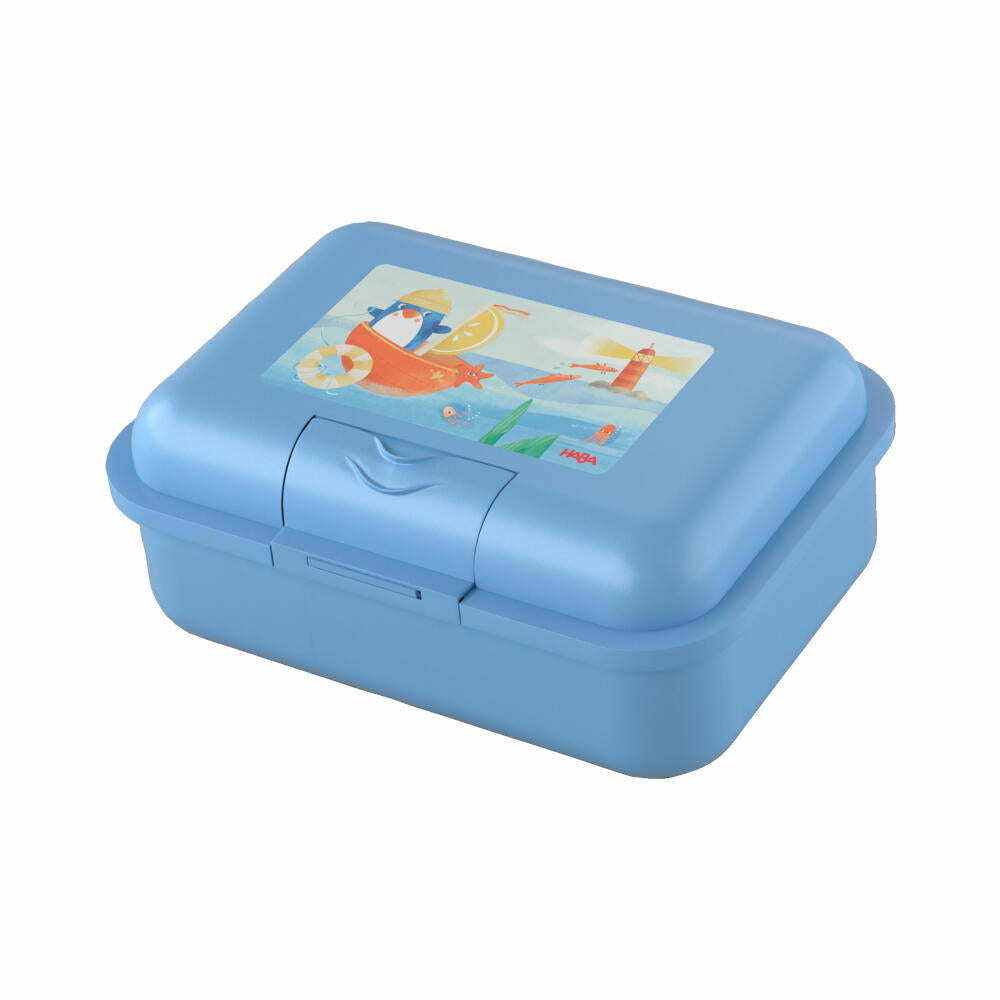 HABA Brotdose Pinguin, Frühstücksdose, Lunchbox, Kinder, Kunststoff, 2012442001