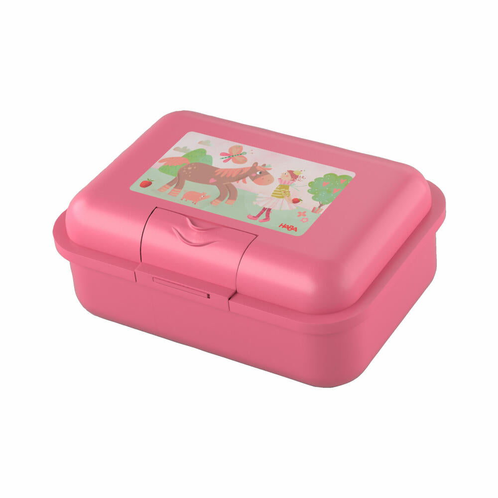 HABA Brotdose Prinzessin & Pferd, Frühstücksdose, Lunchbox, Kinder, Kunststoff, 2012442004