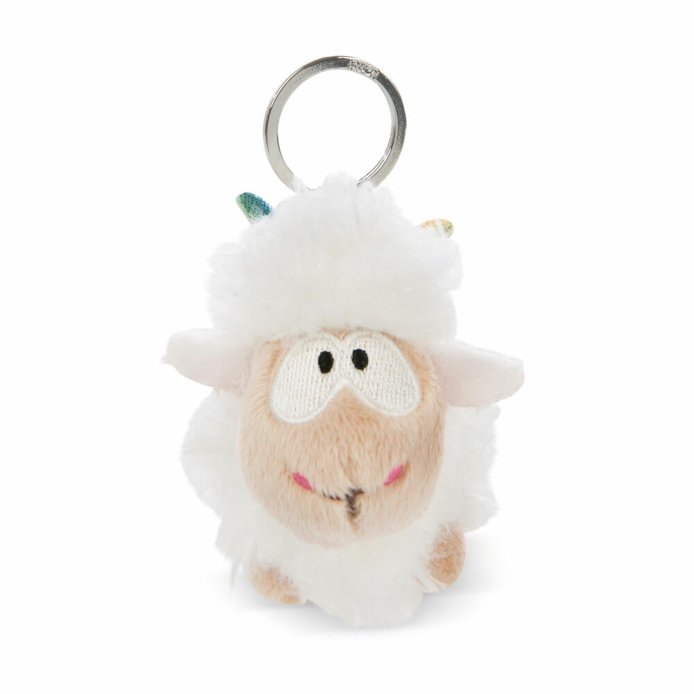 NICI Green Theodor &amp; Friends Sheep Somna Keyring, Key Pendant, Lucky Charm, 9 cm, 48622