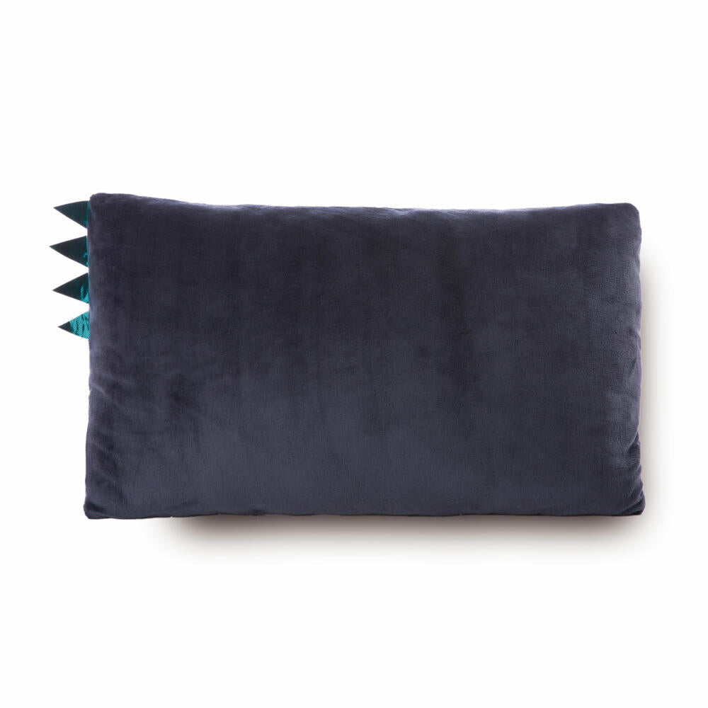 NICI Green Dinos Dino Orny Pillow, Pillow, Cuddly Pillow, Decorative Pillow, 43 x 25 cm, 48821