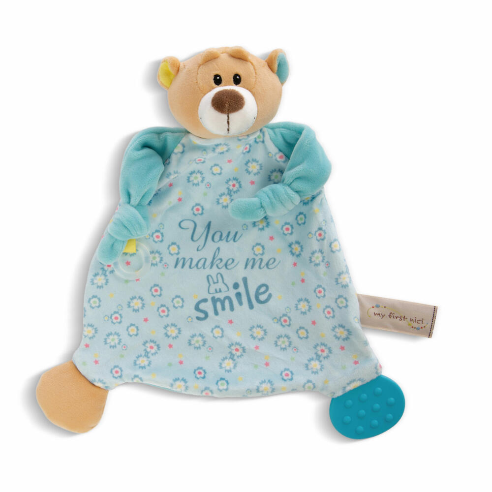 NICI My First NICI cuddly blanket bear, cuddly blanket, cuddly blanket, polyester, 25 x 25 cm, 48895