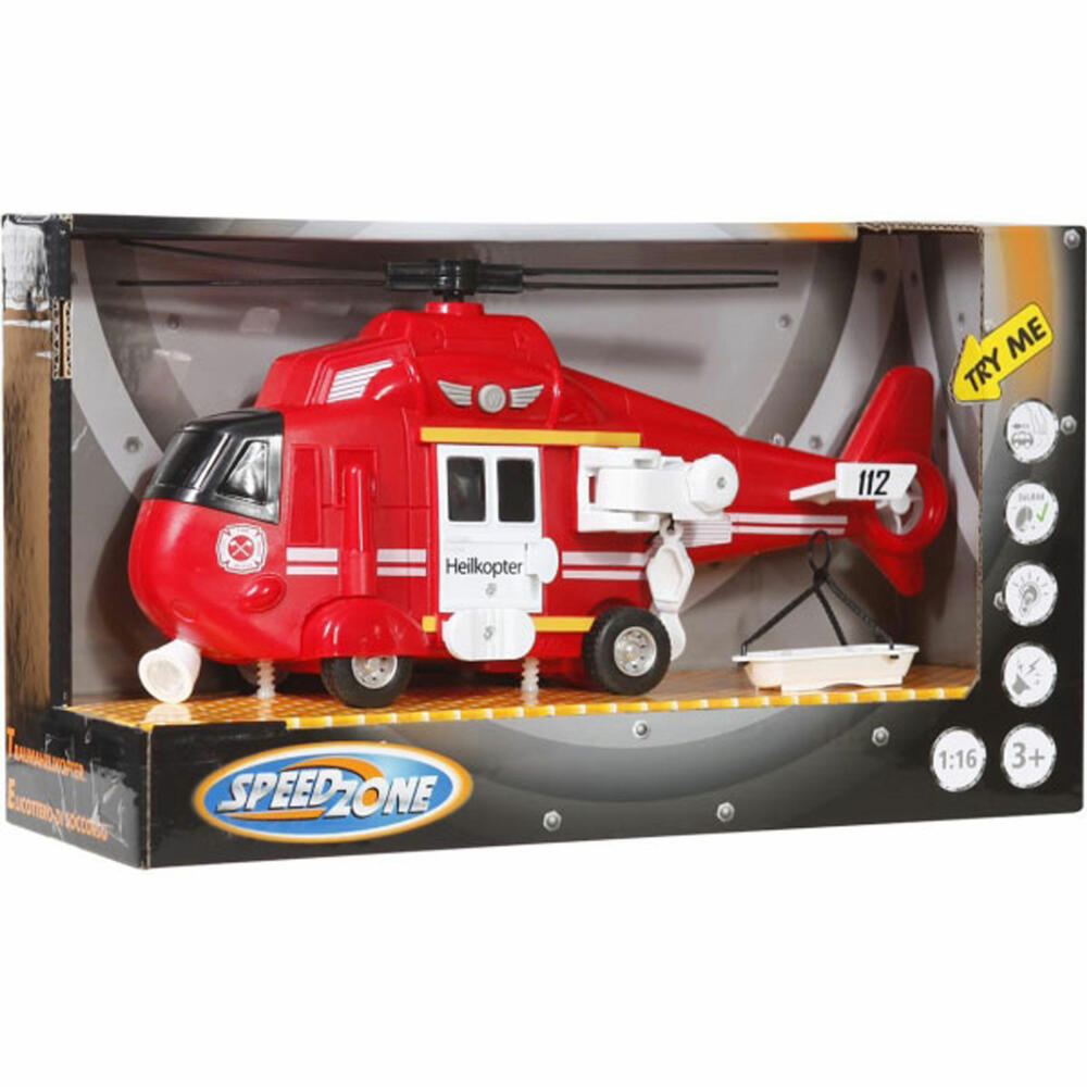 Speedzone Helicopter Light &amp; Sound, Friction, 1:16