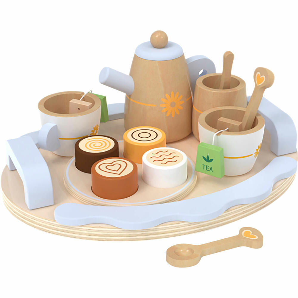 Spielmaus Küche Holz Tee-Set, 16-teilig, 47044375