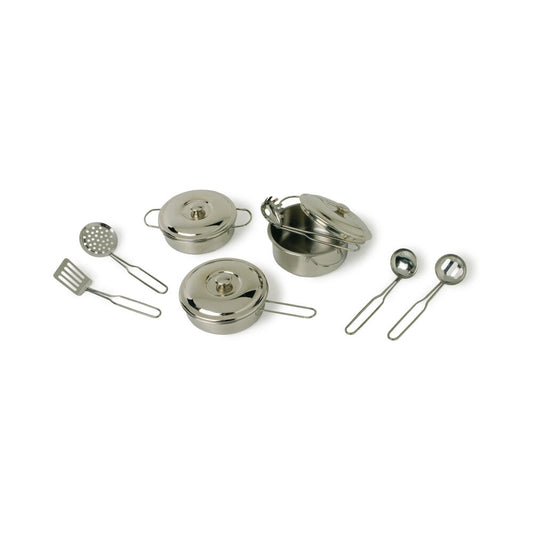 Legler Small Foot Kochgeschirr Profi, Rollenspielzeug, ab 3 Jahre, Metall, 8953