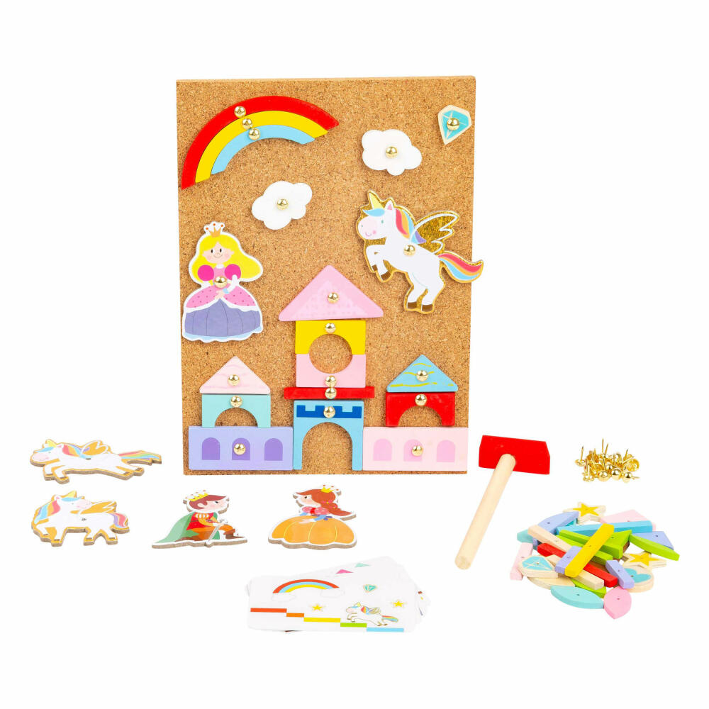 Legler Small Foot Hämmerchenspiel Einhorn, Motorikspielzeug, ab 3 Jahre, Kork, Bunt, 11571