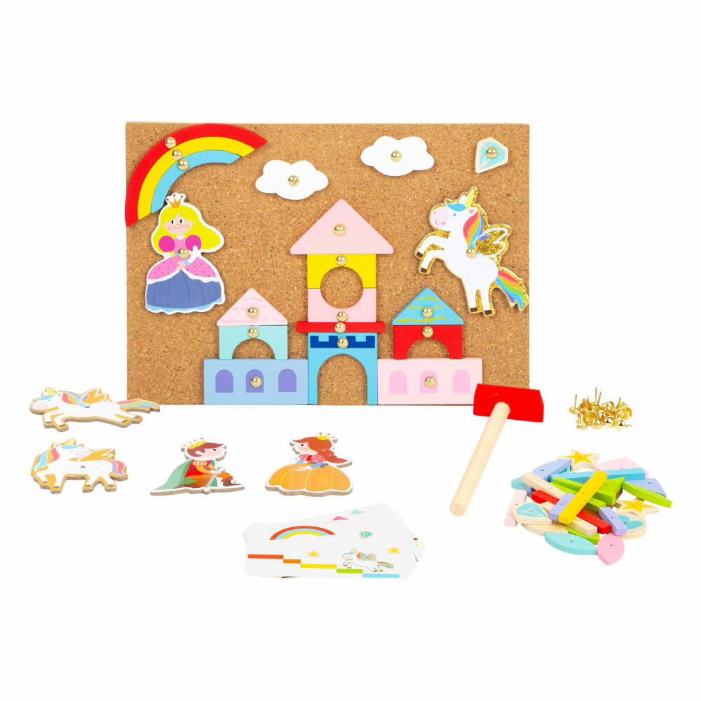 Legler Small Foot Hämmerchenspiel Einhorn, Motorikspielzeug, ab 3 Jahre, Kork, Bunt, 11571