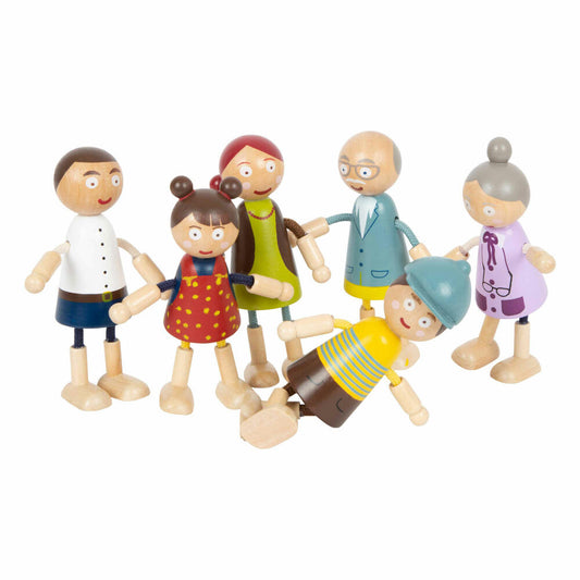 Legler Small Foot Biegepuppen-Familie aus Holz, Puppe, ab 3 Jahre, Holz, 11804