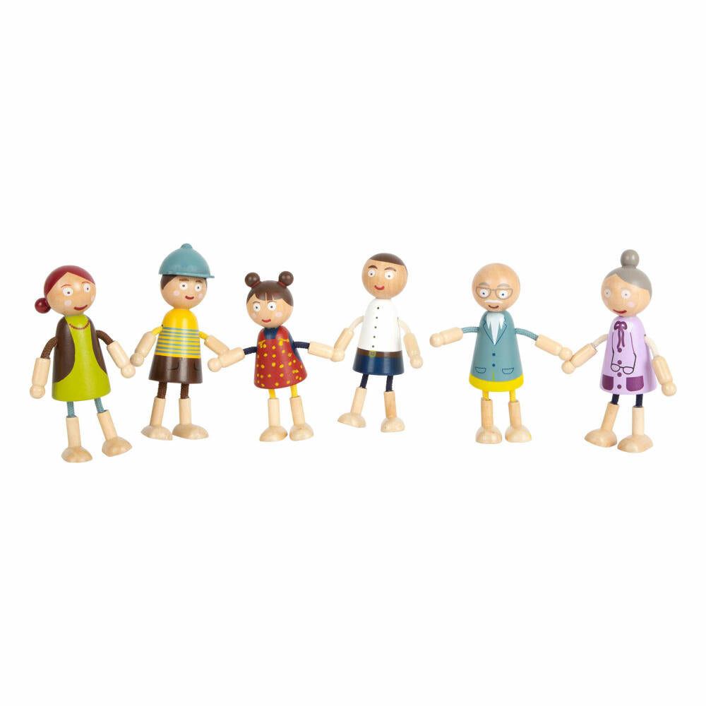 Legler Small Foot Biegepuppen-Familie aus Holz, Puppe, ab 3 Jahre, Holz, 11804
