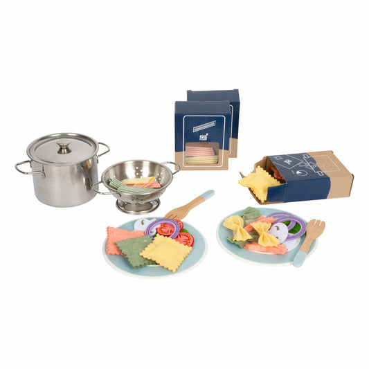 Legler Small Foot Pasta Koch-Set, Rollenspielzeug, ab 3 Jahre, Holz / Metall, 12292