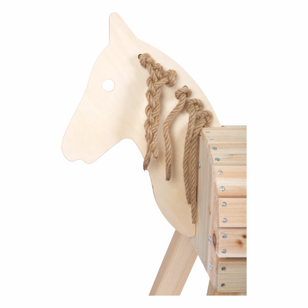 Legler Small Foot Holzpferd kompakt, Reitpferd, Holzspielzeug, ab 3 Jahre, Holz, 12313