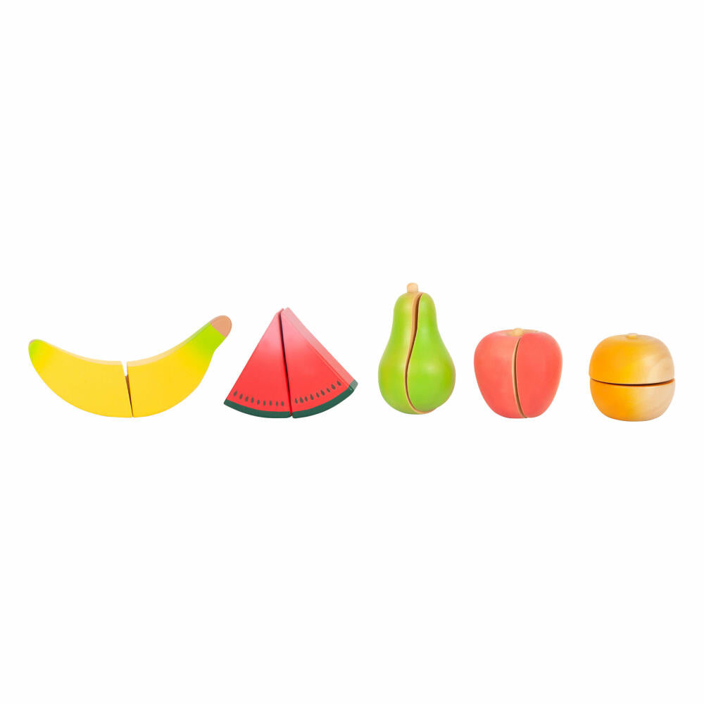 Legler Small Foot Schneide-Set Obst Fresh, Rollenspielzeug, ab 24 Monate, Holz, Bunt, 12330