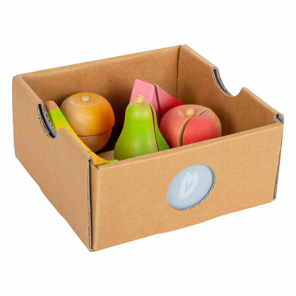 Legler Small Foot Schneide-Set Obst Fresh, Rollenspielzeug, ab 24 Monate, Holz, Bunt, 12330